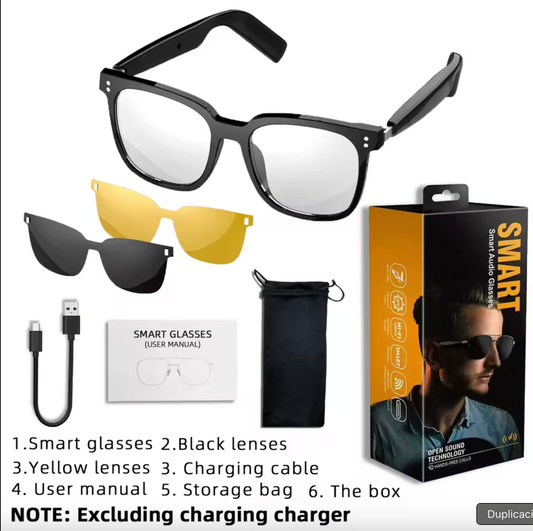 SG-19 Pro Smart Glasses BT – Smart Glasses with Bluetooth, Speakers, and Interchangeable Lenses